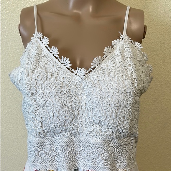 No Boundaries Floral Maxi Dress with Lace Bodice - Picture 6 of 8